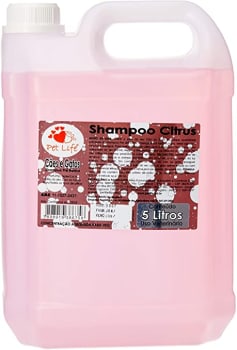 Pet Life Shampoo Citrus para Cães e Gatos, 5 Litros