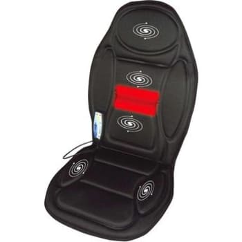 Assento Massageador Hometrends, 5 Motores, com Aquecimento e Vibração, Controle Remoto com Função de Regulagem de Intensidade e Adaptador para Carro