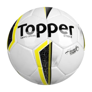 Bola Futebol Campo Topper Strike IX - Branco e Amarelo