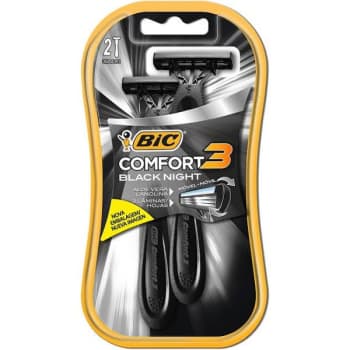  2 unidades - Comfort 3 Black Night BIC Preto, Pacote com 2 unidades 