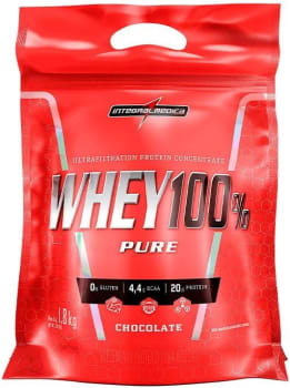 Whey 100% Pure 1,8kg Pouch Integralmedica - Baunilha