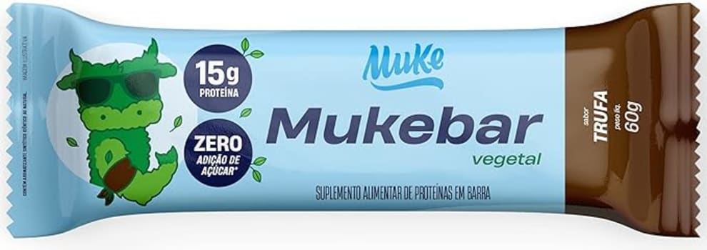 2 Unidades Barra de Proteína Mukebar Vegetal Muke Trufa 60g