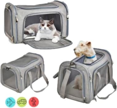 Bolsa Transporte Pet Avião Viagem para Cachorros e Gatos Cabine - Duke & Dixie