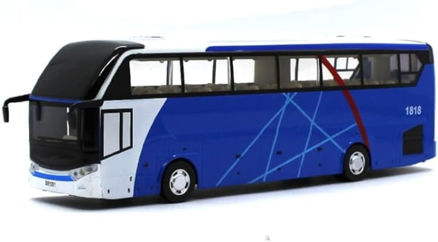 Ônibus Turismo com Luz e Som 1/32 Infantil California Toys Azul