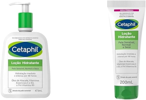 Kit Cetaphil:  Loção Hidratante bisnaga 473ml + 200 ml