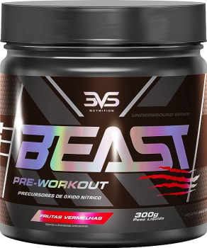 Pré-Treino Beast 300g - 3VS Nutrition - Ultra concentrado