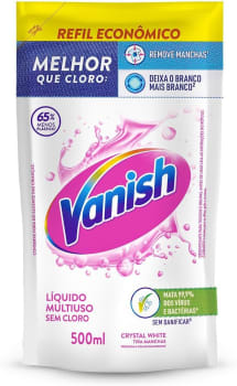 2 Unidades — Tira Manchas Vanish Líquido Crystal White 500mL