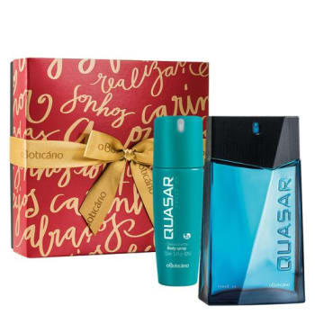 Presente de Natal Quasar Surf com Desodorante Spray - Boticário 