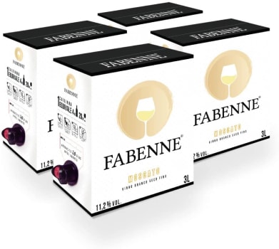 Fabenne Kit 4 Unidades Vinho Branco Moscato - Bag-in-Box 3 Litros cada