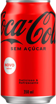 10 Unidades -  Coca-Cola Sem Açúcar lata 350ml 