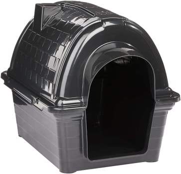 Casinha Plástica Furacão Pet Iglu N.1.0, Black Furacão Pet para Cães