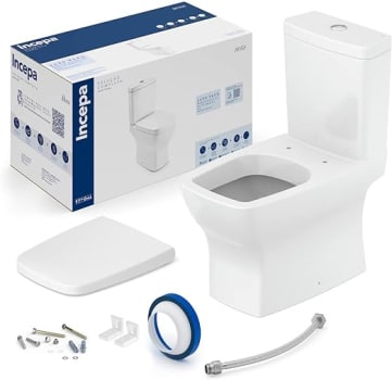 Kit Vaso Sanitário com Caixa Acoplada e Assento Soft Close Boss Incepa