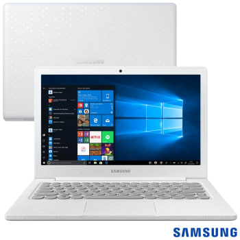 Notebook Samsung Intel Celeron N4000, 4GB 128GB Tela 13,3" Branco Giz Flash F30 - NP530XBB-AD2BR