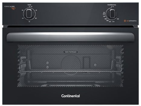 Forno a Gás de Embutir Continental 50L Preto - OC4GM - Forno a Gás - Magazine {{route.pmdStoreName}}