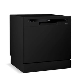 Lava Louças 8 serviços Midea cor Preta - Lava-Louças 8 Serviços - Magazine Ofertaesperta