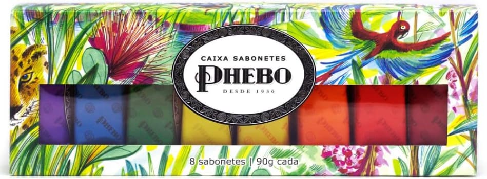 Kit Phebo Sabonetes em Barra Amazônia 8 Unidades 90g