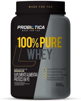 100% Pure Whey Probiótica Baunilha 900 G