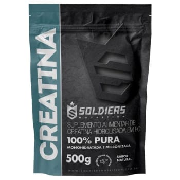 Creatina Monohidratada 500g - 100% Pura Importada - Soldiers Nutrition - Creatina - Magazine {{route.pmdStoreName}}Logo LuLogo Magalu