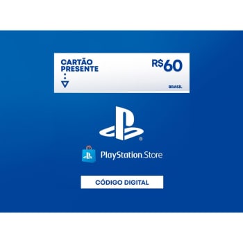 R$60 PlayStation Store Cartão Presente Digital