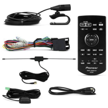 DVD Player Automotivo Pioneer AVIC-F80TV 2 Din 7 Pol Bluetooth USB AUX RCA MP3 TV GPS Espelhamento