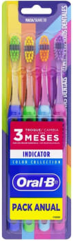 Oral-B Escovas Dentais Indicator Color Collection 4 Unidades