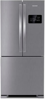 Geladeira Brastemp Frost Free Side Inverse 3 Portas 554 Litros Inox 127v - BRO85AK