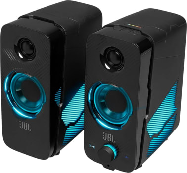 Caixa de Som Gamer JBL Quantum Duo Som Surround Dolby Digital Bluetooth 4.2 20RMS USB P2 - JBLQUANTUMDUOBLKBR