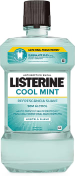 Antisséptico Bucal Listerine Cool Mint Refrescância Suave Sem Álcool 1L