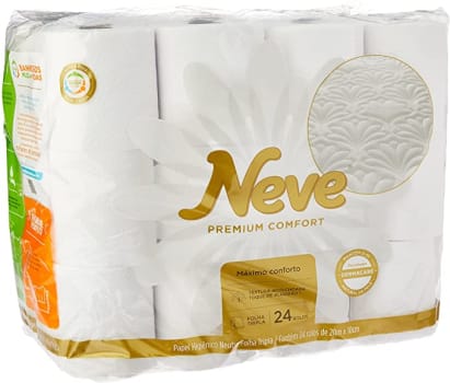 Neve Papel Higiênico Premium Comfort - 24 Rolos