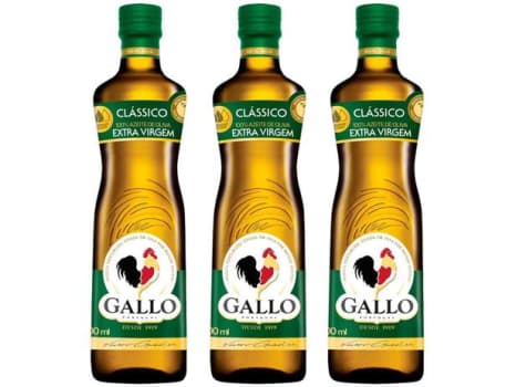 Kit Azeite De Oliva Gallo Clássico Extravirgem - 3 Unidades De 500 Ml Cada