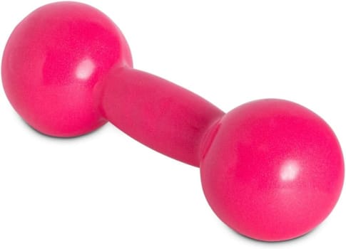 Acte, Halter S3 3Kg Revestimento Emborrachado Para Vários Tipos de Exercícios (Rosa)