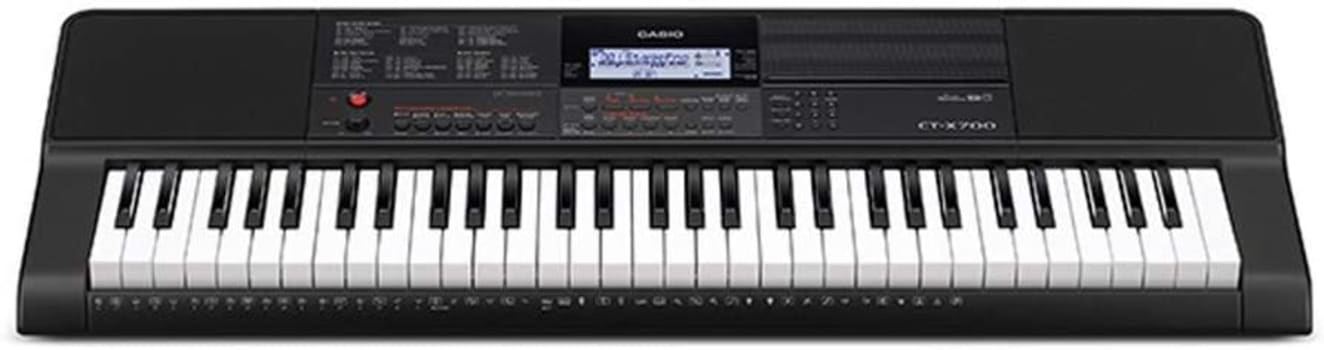 Teclado Musical Casio 61 Teclas 600 Timbres e 48 Notas de Polifonia Bivolt - CT-X700