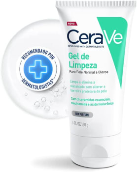 Gel de Limpeza Facial para Pele Oleosa com Ácido Hialurônico e Niacinamida 150g - Cerave