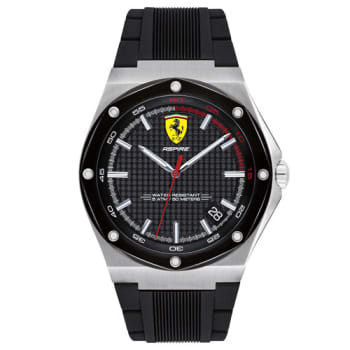 Relógio Scuderia Ferrari Masculino Borracha Preta - 830529