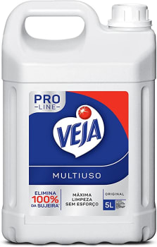 04 Unidades Limpador Multiuso Veja PRO Line 5L