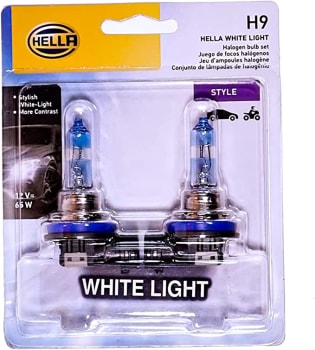 Par De Lâmpadas Halógenas HELLA H9 WL - White Light 12V 65W