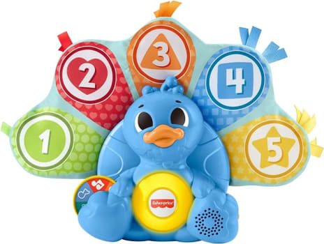 Fisher-Price Brinquedo Bebês Linkimals Pavão Penas Coloridas