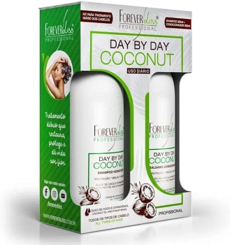 Kit Day By Day Coconut (Shampoo 300ml e Condicionador 300ml) - Forever Liss