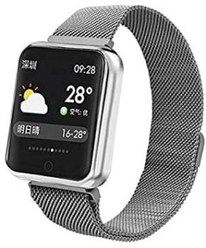 [Internacional] Relógio Smartwatch Smartband Android Iwo iPhone Samsung Moto P68 (Prateado)