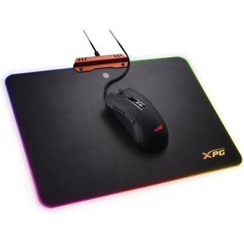 Kit Gamer XPG Infarex - Mouse Gamer M10, RGB + Mousepad Gamer XPG R10, RGB, Rígido, Control, 350x250x3.6mm