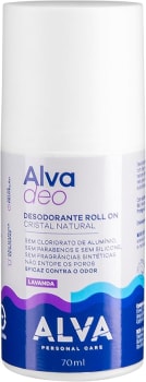 Alva Desodorante Roll on Cristal Natural Lavanda Vegano 70ml