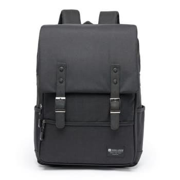 Mochila Hang Loose Executiva Vintage P/ Notebook Reforçada - Preto