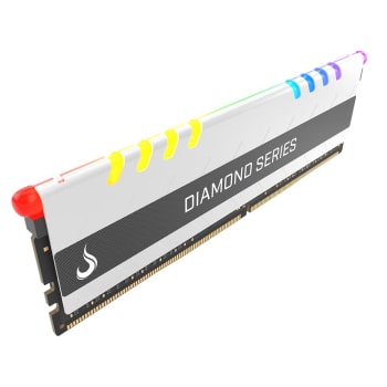 Memória Rise Mode Diamond RGB 16GB, 3000MHz, DDR4, CL17, Branco - RM-D4-16G-3000D-RGB