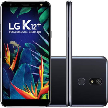 Smartphone LG K12 Plus 32GB Dual Chip Android 8.1 Oreo Tela 5,7" Octa Core 2.0GHz 4G Câmera 16MP Inteligência Artificial - Preto