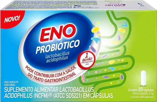 Eno Probiótico Suplemento Alimentar Diário, 10 Cápsulas