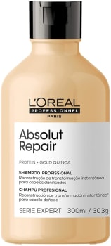 Shampoo Reparador L'Oreal Professionnel Paris Absolut Repair Gold Quinoa Serie Expert 300ml