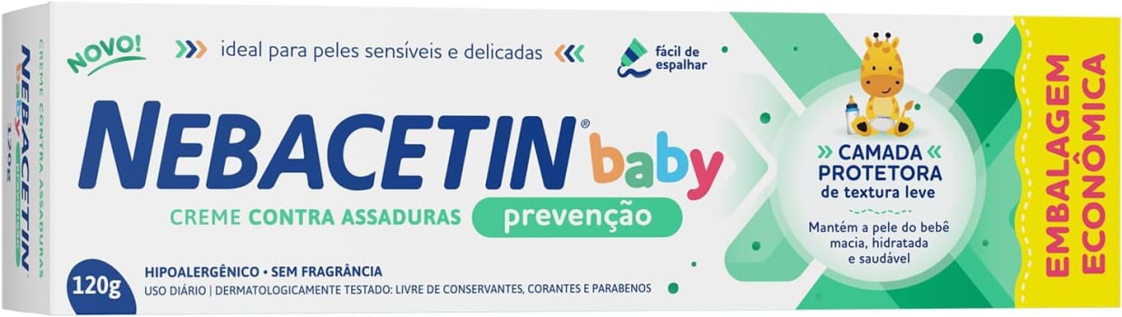 Nebacetin Baby Creme Prevenção BG 120g