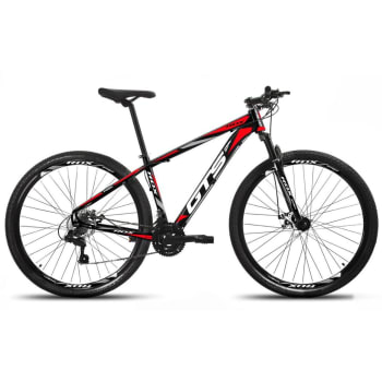 Bicicleta Aro 29 GTS FEEL RDX Freio a Disco Hidráulico 24 Marchas - Preto+Vermelho