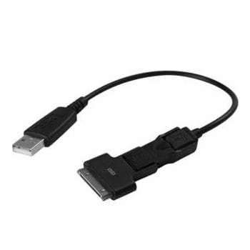 Cabo USB para Micro USB Geonav + Mini USB + Dock - MC-24W