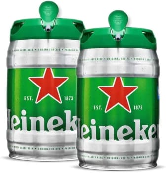Cerveja Heineken Barril 5 Litros - 2 Unidades 